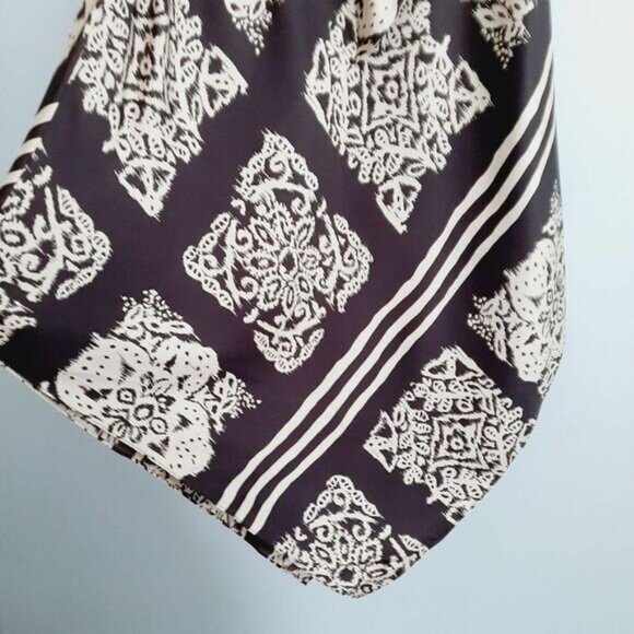 LAUNDRY / by Shelli Segal 100% Silk Scarf Style Halter Dress Sz 10 Flawed - Picture 14 of 15